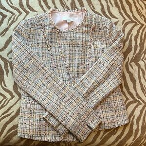 NWOT Loft Multicolor Fringe Blazer